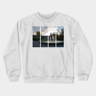 This Castle, during the Battle of the Bulge, housed the Headquarters of Major General Matthew B. Ridgway. Liege Province. Autumn sunny day Crewneck Sweatshirt